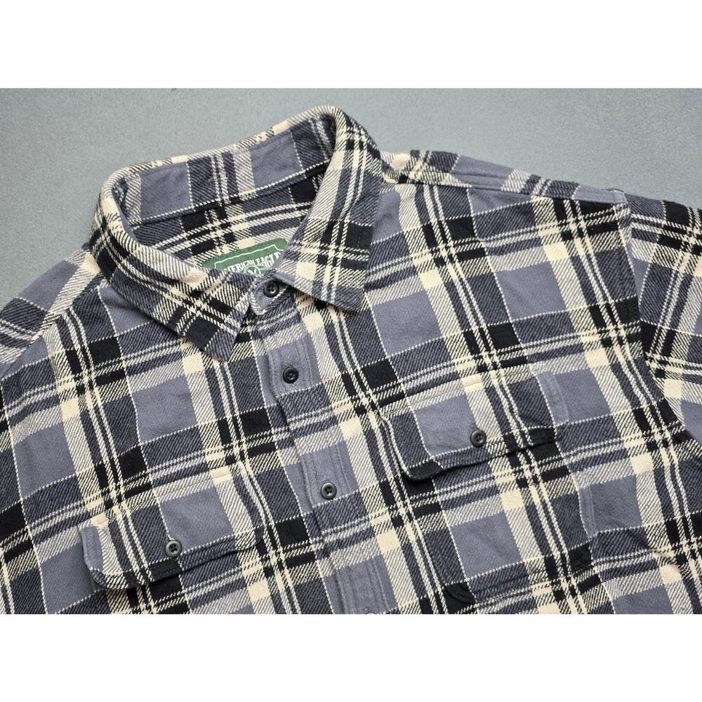 American Eagle‎ Heavy Flannel Men 2X XXL Plaid Pockets Chore Big Mac Outdoor